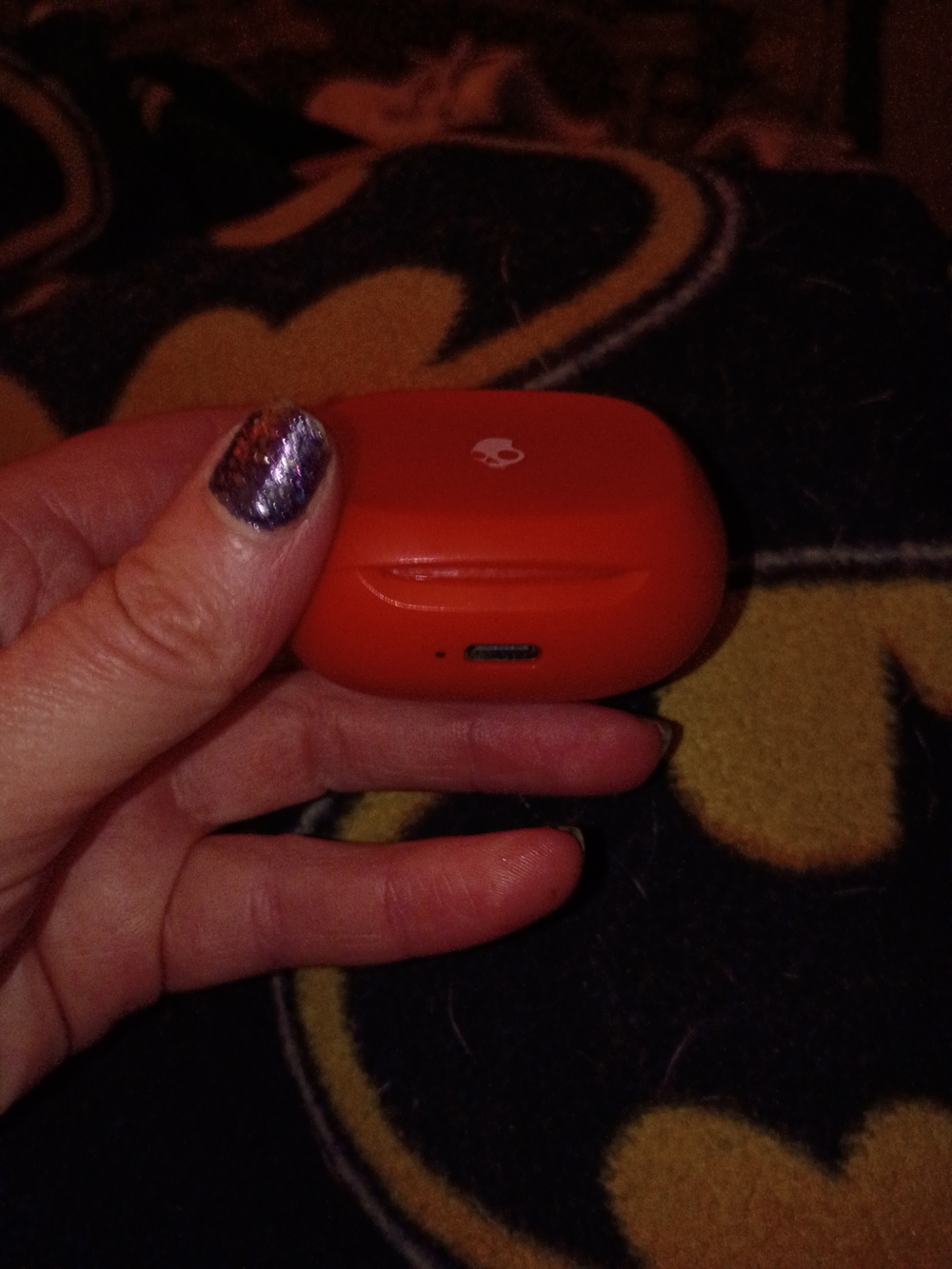 Skullcandy True Wireless Earbud Case - Bright Orange